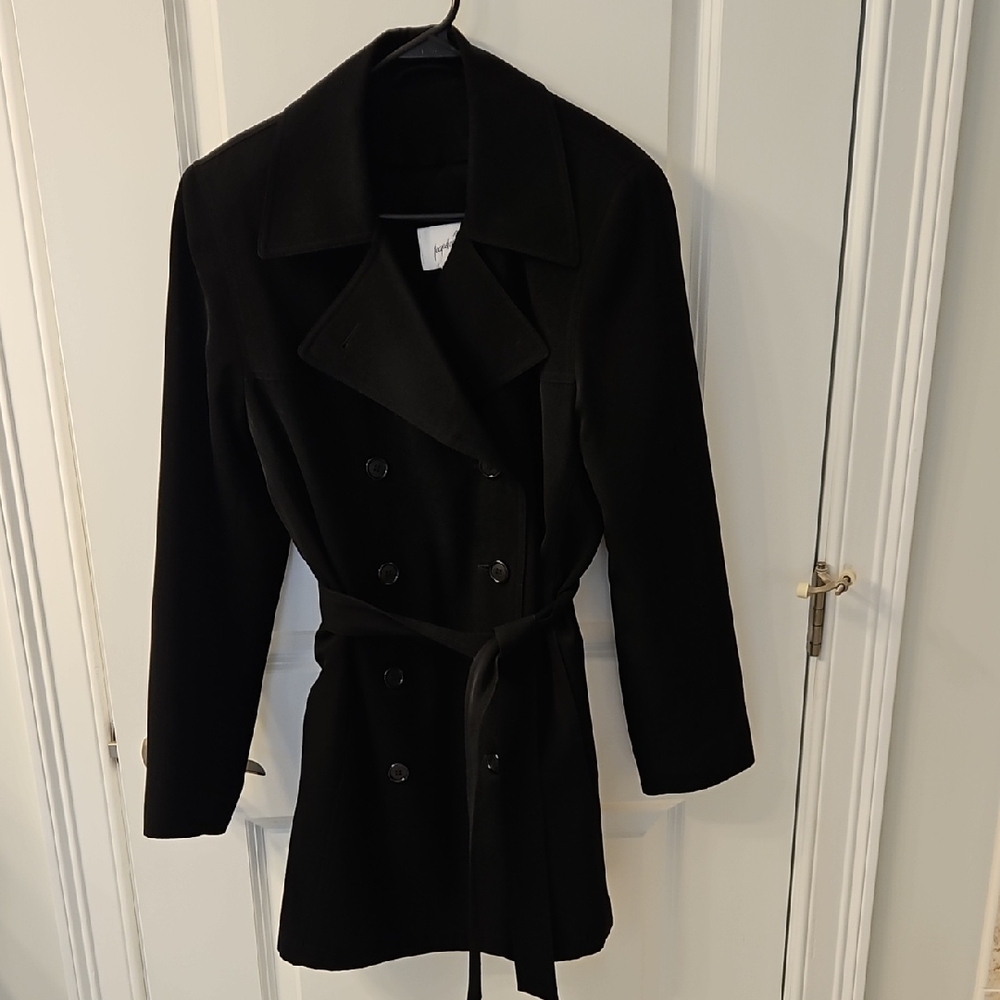 Jacqueline Ferrar Black Trench Coat
